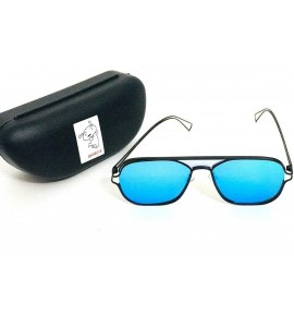 Round New Stylish Aviator UV Protected Unisex Sunglasses - Blue - C418XTG9EGN $27.40