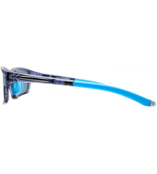 Sport p658 Sport Design Polarized- for Womens-Mens 100% UV PROTECTION - Blue-lightgrey - CS192TQQUUD $43.07