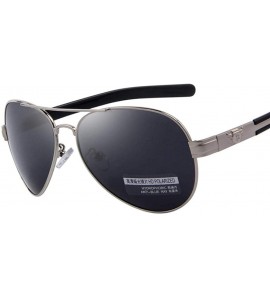 Aviator Fashion Men Polarized Sunglasses Brand Design Sunglasses Oculos C01 Black Black - C02 Silver Black - CP18YQUD452 $23.67