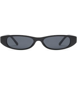 Cat Eye Small Sunglasses Women Unisex Sun Glasses High Fashion Design Summer 2018 UV400 - Black - CK18DI9Q24E $19.39