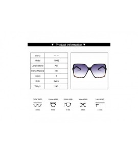 Round Fashion Women Oversize Sunglasses Gradient Plastic Er Female Sun Glasses UV400 Lentes De Sol Mujer - White - CT199CK7GC...