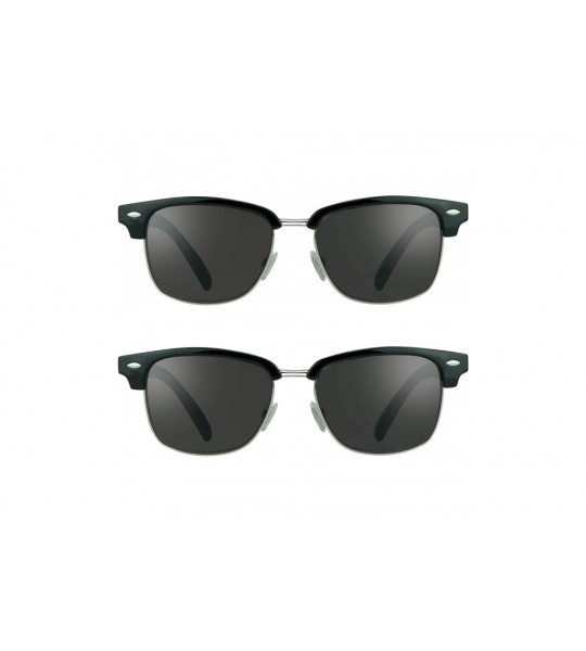 Wrap Classic Reading Sunglasses with Round Horn Rimmed Plastic Frame for Men & Women - NOT BIFOCAL - CQ180WU5ERO $44.61