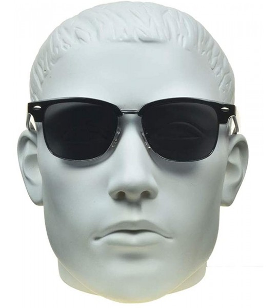 Wrap Classic Reading Sunglasses with Round Horn Rimmed Plastic Frame for Men & Women - NOT BIFOCAL - CQ180WU5ERO $44.61