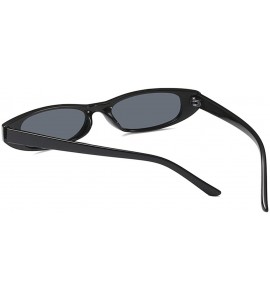 Cat Eye Small Sunglasses Women Unisex Sun Glasses High Fashion Design Summer 2018 UV400 - Black - CK18DI9Q24E $19.39
