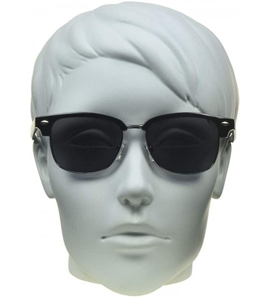 Wrap Classic Reading Sunglasses with Round Horn Rimmed Plastic Frame for Men & Women - NOT BIFOCAL - CQ180WU5ERO $44.61