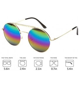 Sport Vintage Heart Shape Sunglasses UV400 Color Coated Metal Frame Eyewear - Round - C618U4R448W $23.11