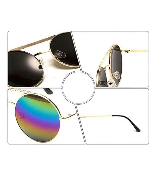 Sport Vintage Heart Shape Sunglasses UV400 Color Coated Metal Frame Eyewear - Round - C618U4R448W $23.11