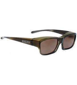 Square Jonathan Paul Coolaroo Extra-Small Polarized Over Sunglasses - Olive-charcoal - CD11L42GRMZ $92.31