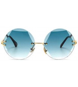 Aviator Hexagon-cut sunglasses - frameless marine sunglasses - fashion UV protection - C - CG18SMS27HT $74.04