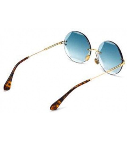 Aviator Hexagon-cut sunglasses - frameless marine sunglasses - fashion UV protection - C - CG18SMS27HT $74.04