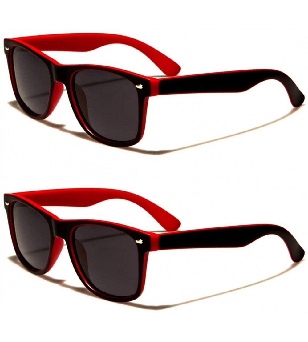 Wayfarer Unisex 80's Retro Classic Trendy Stylish Sunglasses for Men Women - CL196Q38L8X $21.66