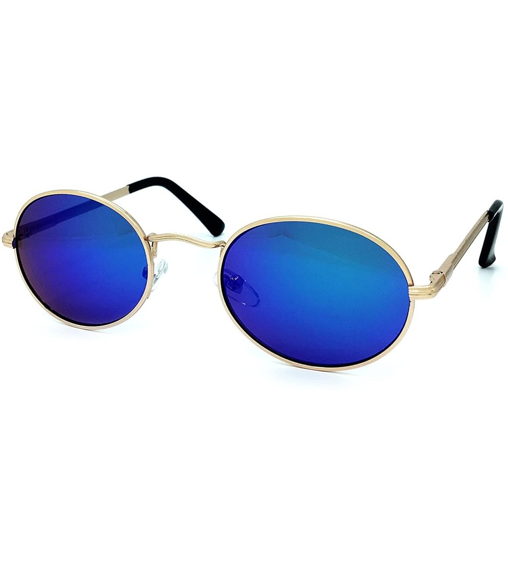 Aviator 533 Premium Women Man Brand Designer Round Oval Style Mirrored Fashion Aviator Sunglasses - Turquoise - C318GZU504U $...