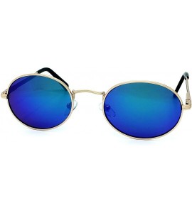 Aviator 533 Premium Women Man Brand Designer Round Oval Style Mirrored Fashion Aviator Sunglasses - Turquoise - C318GZU504U $...