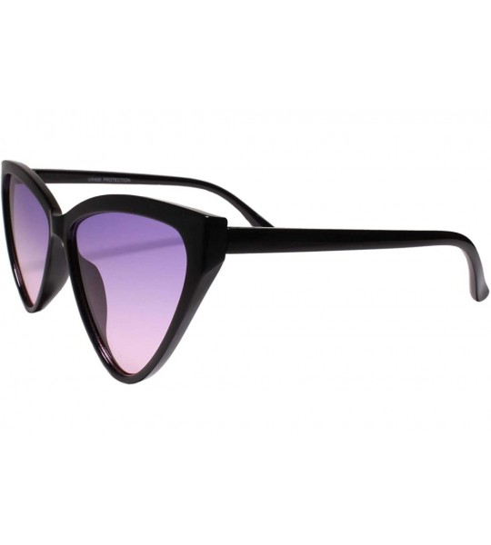 Cat Eye Elegant Exotic Womens Vintage Retro 50s 60s Look Cat Eye Sunglasses - CT199EQD0IO $24.01