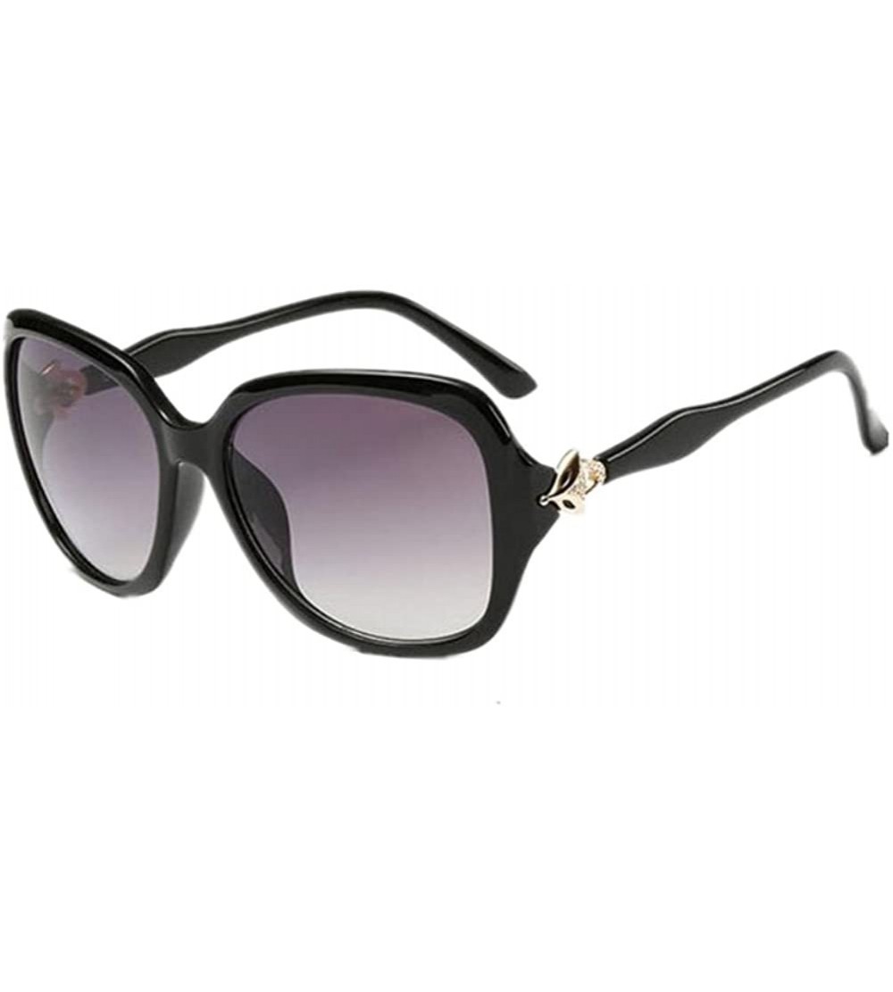 Butterfly Women Butterfly Fox UV400 Sunglass Female Shades Driving Glasses Eyewear - Black - CR183N2OXTN $18.38