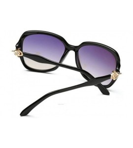 Butterfly Women Butterfly Fox UV400 Sunglass Female Shades Driving Glasses Eyewear - Black - CR183N2OXTN $18.38