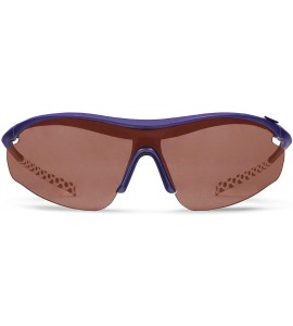 Sport Zeta Purple Golf Sunglasses with ZEISS P5020 Red Tri-flection Lenses - C218KMNEGYW $32.66