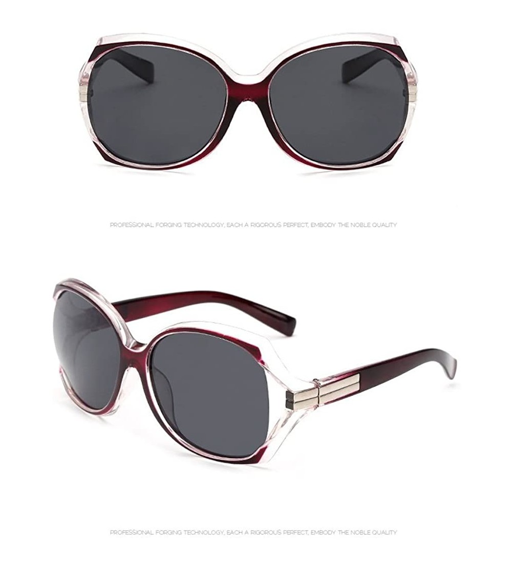 Oval Sunglasses for Outdoor Sports-Sports Eyewear Sunglasses Polarized UV400. - B - CQ184KE7AUC $18.44