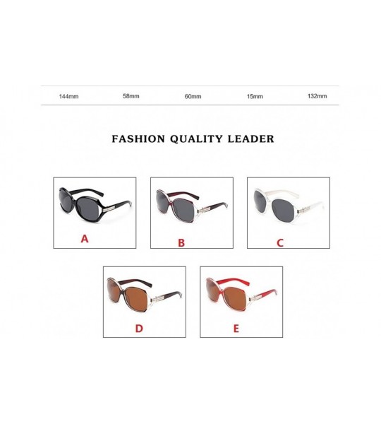 Oval Sunglasses for Outdoor Sports-Sports Eyewear Sunglasses Polarized UV400. - B - CQ184KE7AUC $18.44