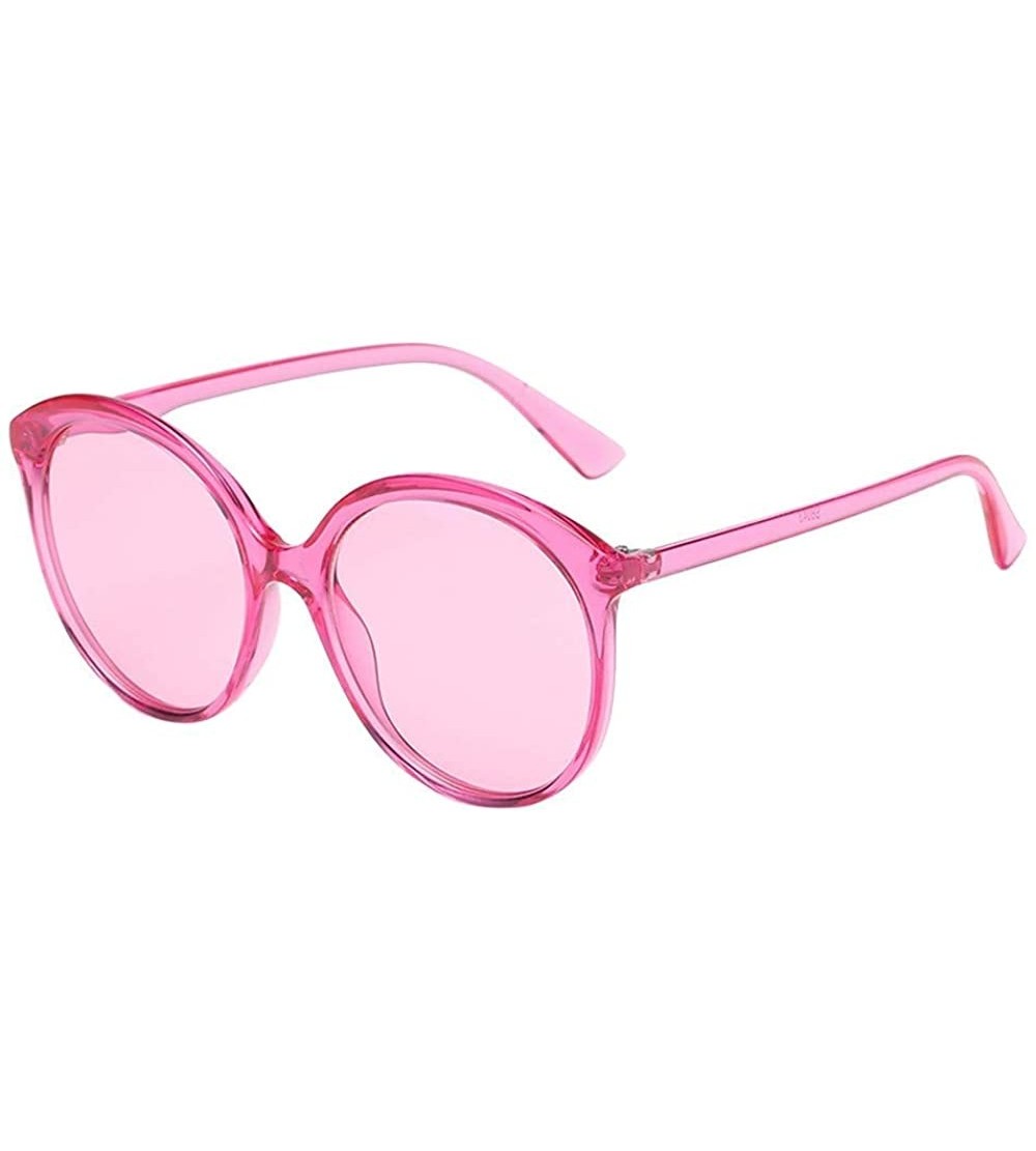 Oversized Women Man New Sunglasses Fashion Vintage Round Frame Sunglasses Eyewear Retro Unisex - A - CR18SNK5OYX $17.53
