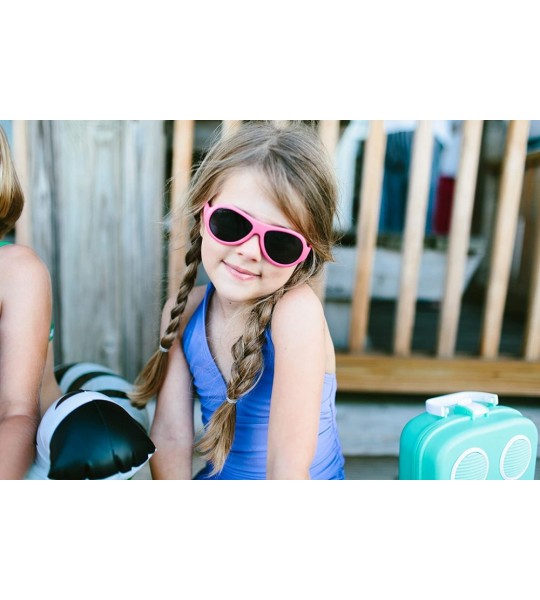 Aviator Aviator UV Protection Children's Sunglasses- Popstar Pink- 3-5 Years - Popstar Pink - CX11KGUGQP9 $41.81