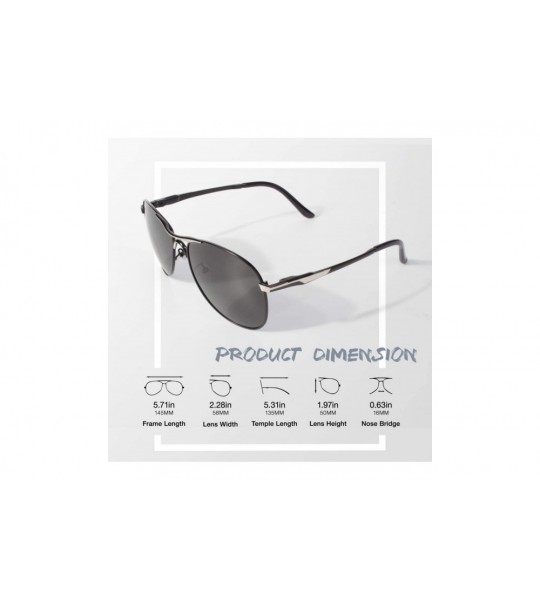 Sport Polarized Sunglasses for Men Women Al-Mg Lightweight Driving Sun Glasses - C318NO0GTWE $32.15