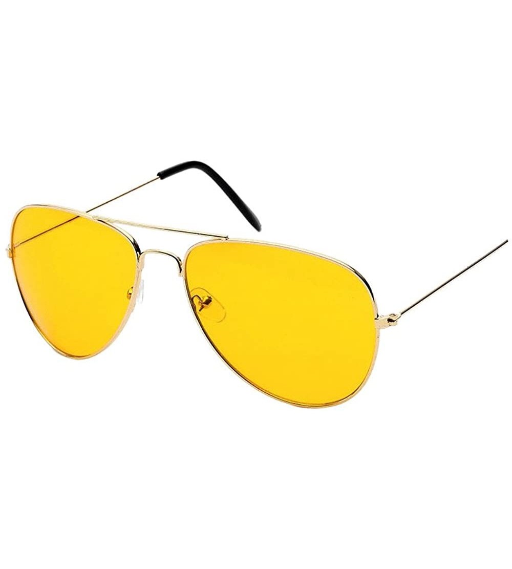 Oversized Sunglasses Mirrored Lightweight Protection - Gold - CH1908N9907 $17.34