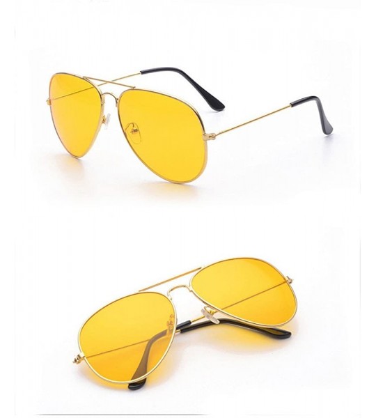 Oversized Sunglasses Mirrored Lightweight Protection - Gold - CH1908N9907 $17.34