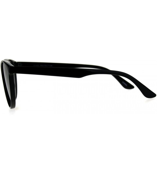 Cat Eye Womens Cat Eye Thin Horn Rim Plastic Sunglasses - Shiny Black Gold - CC18CIA0W7Z $22.62