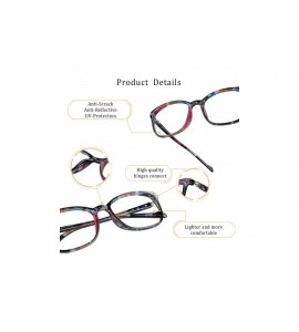 Square Transparent Headaches Eyestrain Magnification - Nola_c8_pinkfloral - CS18NS357ZS $46.19