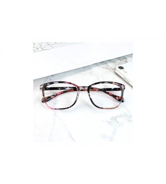 Square Transparent Headaches Eyestrain Magnification - Nola_c8_pinkfloral - CS18NS357ZS $46.19