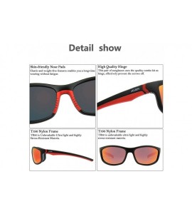 Square Polarized Sports Sunglasses for men women Baseball Running Cycling Fishing Golf Tr90 ultralight Frame JE001 - CC18WTD3...