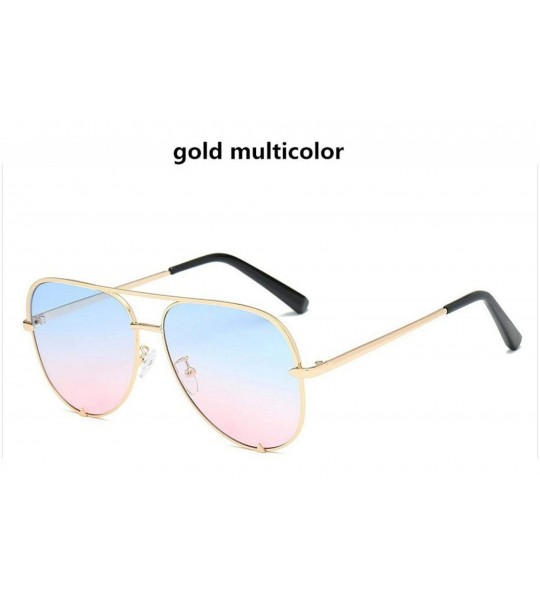 Round Sexy Lady Vintage Round Metal Sunglasses Men Driving Black Retro Mirror Sun Glasses Shade UV400 Oculos De Sol - CN197A2...