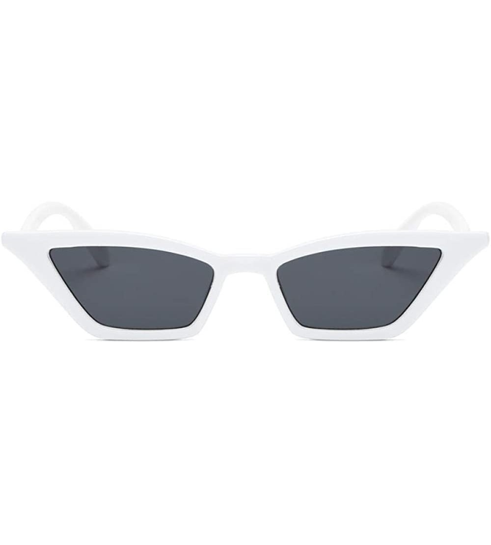 Aviator Vintage Sunglasses Women Cat Eye Luxury Brand Designer Sun Glasses Csilver - Wgray - CH18YR6HEYG $17.75