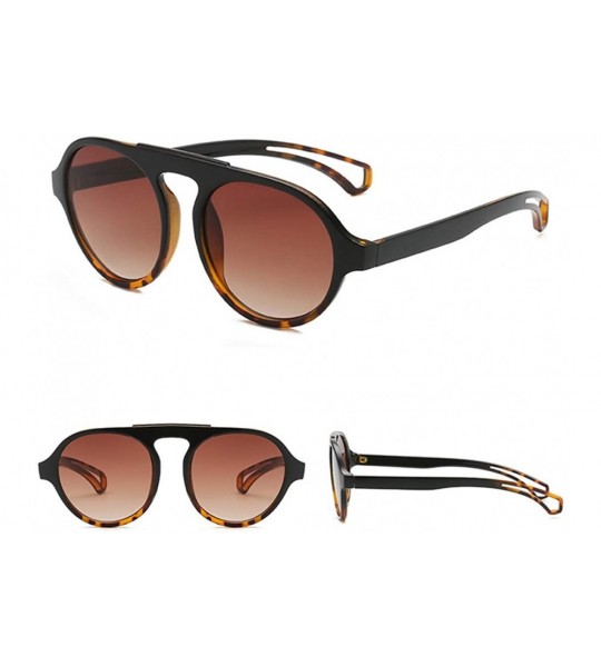 Sport Fashion Vintage Glasses for Women Men Irregular Shape Retro Style Sun Spectacles - A - CV18UQI2HIS $20.56