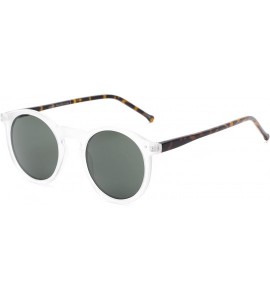 Round Sunglass Warehouse Lincoln - Plastic Round Men's & Women's Full Frame Sunglasses - CJ12NZHZ1HM $19.82