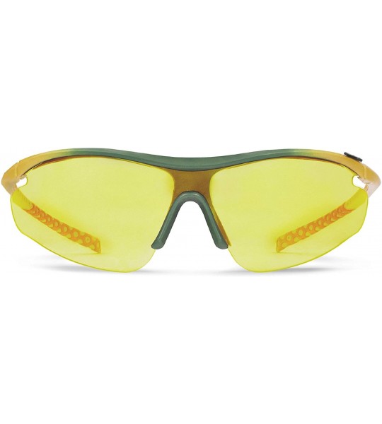 Sport Zeta Yellow Running Sunglasses with ZEISS P2140 Yellow Tri-flection Lenses - CO18KM8MK59 $32.47