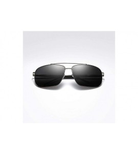 Sport Polarized sunglasses reflected dazzling Glasses - Black+silver - CT18U9DLER5 $39.45