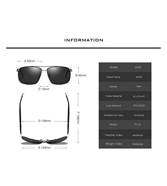 Sport Polarized sunglasses reflected dazzling Glasses - Black+silver - CT18U9DLER5 $39.45