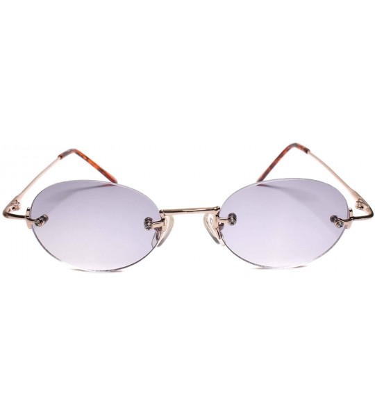 Round Genuine Vintage 80s Style Hip Hop Dapper Round Sunglasses - Gold - C218WC6MTTH $26.28