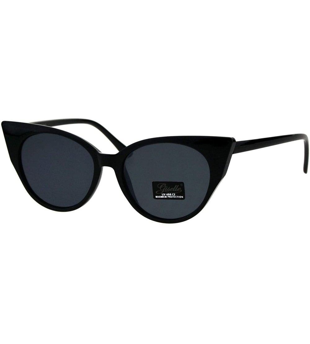 Butterfly Womens Fashion Sunglasses Butterfly Cateye Frame Slim Design UV 400 - Black (Black) - CI18KIA36II $20.34