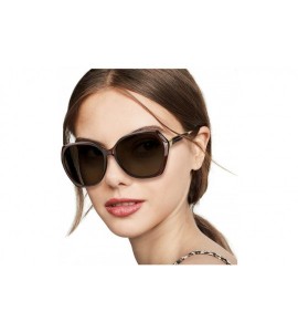 Oversized Classic Oversized Sunglasses for Women - Fashion Polarized Eyewear Stylish Temple UV400 for Driving Shopping - CJ18...