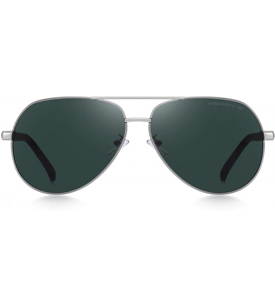 Aviator Men Vintage Aluminum Polarized Sunglasses for Men Womens Polarized Mirror with Case - G15 - CG18XS4HEXS $25.25