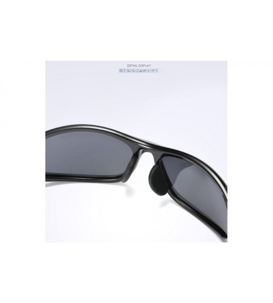 Wrap Polarized Aviator Sunglasses Eyewear Outdoor - Grey - C1187Q6MDMA $31.51