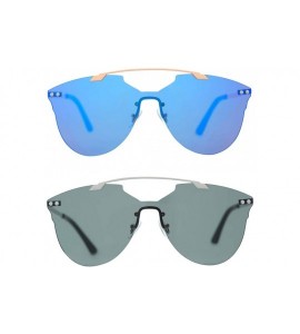 Square Men Women Sunglasses Square Blaze Double Bridge UV400 Protection Light Weight - CU18OHZE9LZ $17.50