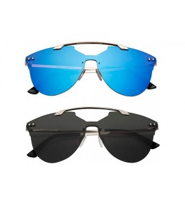 Square Men Women Sunglasses Square Blaze Double Bridge UV400 Protection Light Weight - CU18OHZE9LZ $17.50