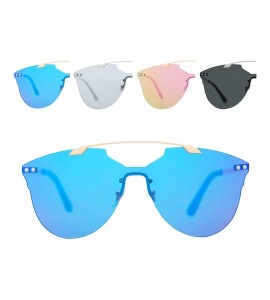 Square Men Women Sunglasses Square Blaze Double Bridge UV400 Protection Light Weight - CU18OHZE9LZ $17.50