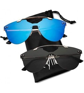 Square Men Women Sunglasses Square Blaze Double Bridge UV400 Protection Light Weight - CU18OHZE9LZ $17.50