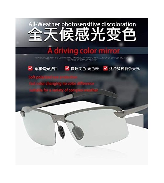 Sport Color-changing sunglasses polarized sunglasses fishing sport driving glasses - C2197HLN7D8 $33.38