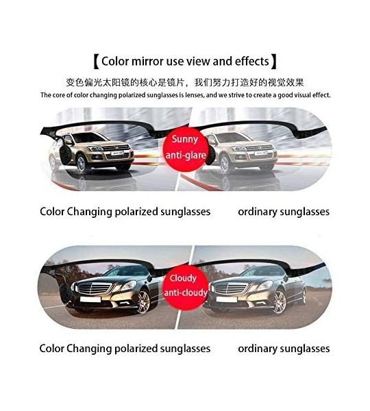 Sport Color-changing sunglasses polarized sunglasses fishing sport driving glasses - C2197HLN7D8 $33.38